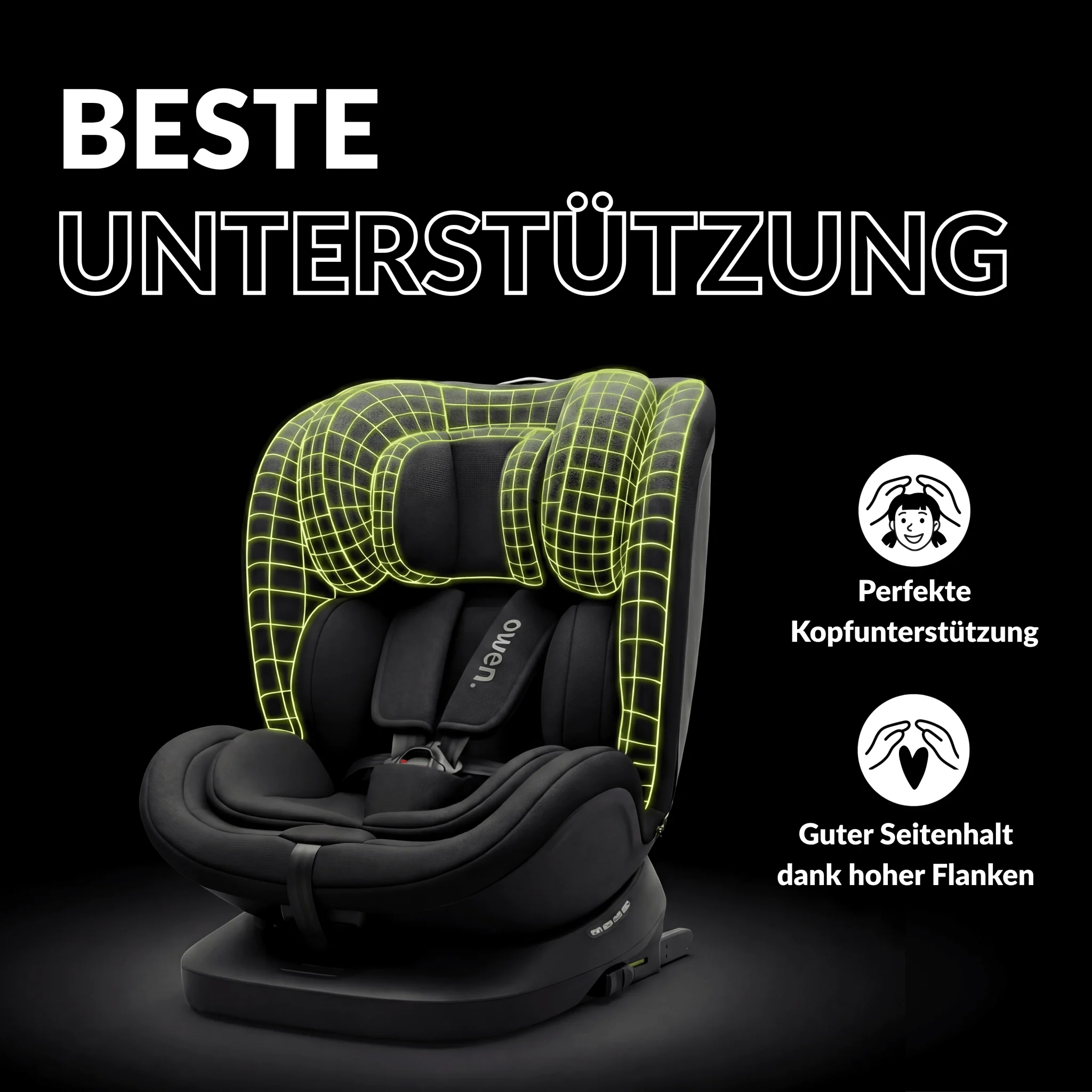 OWEN® 3-in-1 Kindersitz mit ISOFIX 360º Comfy - Image 16