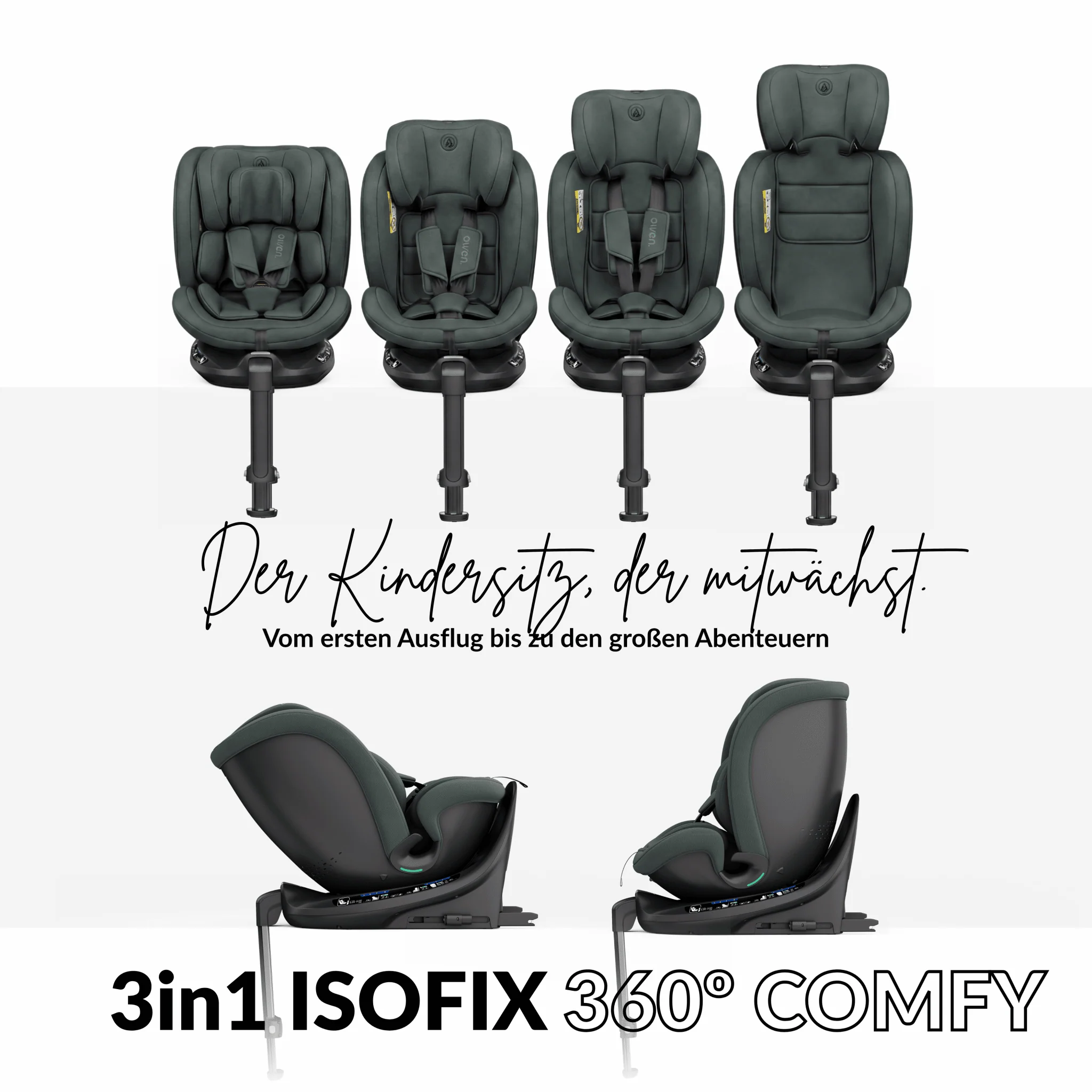 OWEN® 3-in-1 Kindersitz mit ISOFIX 360º Comfy - Image 19