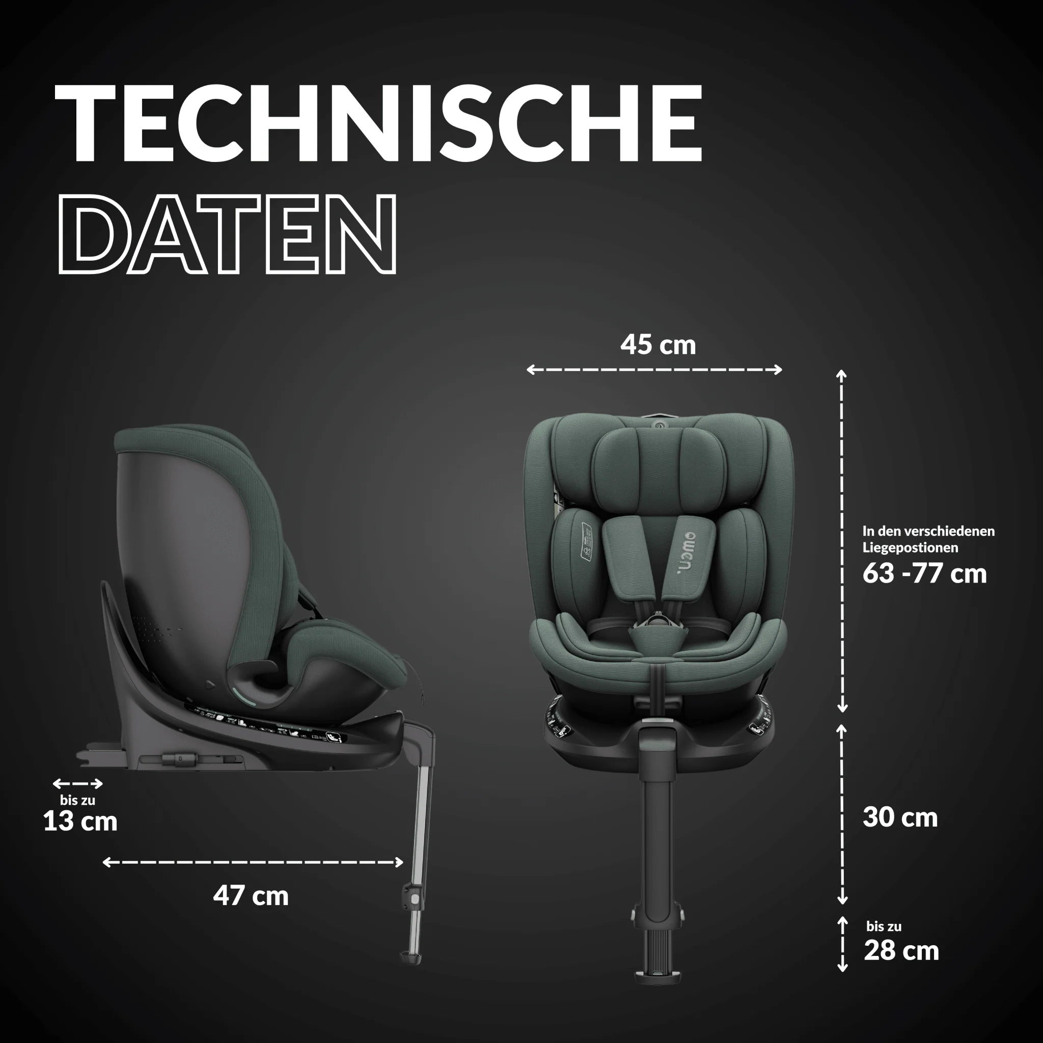 OWEN® 3-in-1 Kindersitz mit ISOFIX 360º Comfy - Image 27
