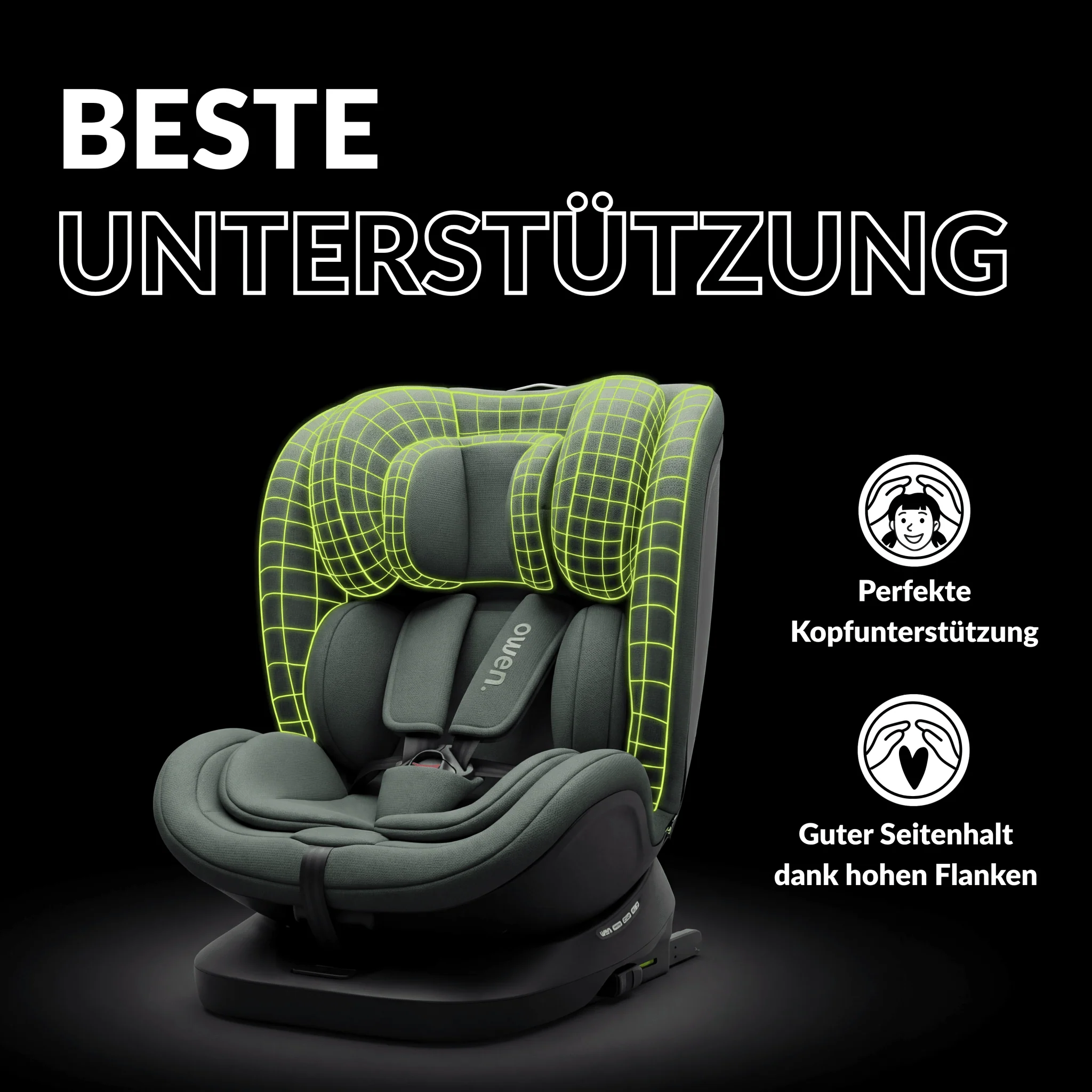 OWEN® 3-in-1 Kindersitz mit ISOFIX 360º Comfy - Image 33