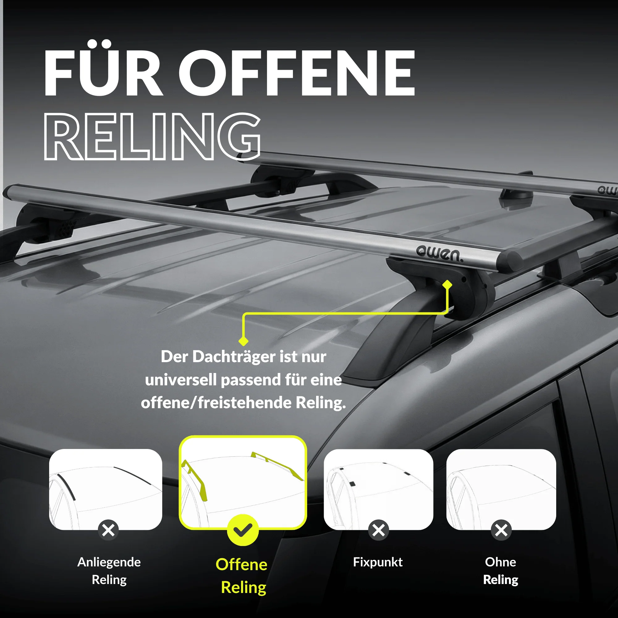 OWEN® Dachträger 5.0 für offene Reling - Image 8