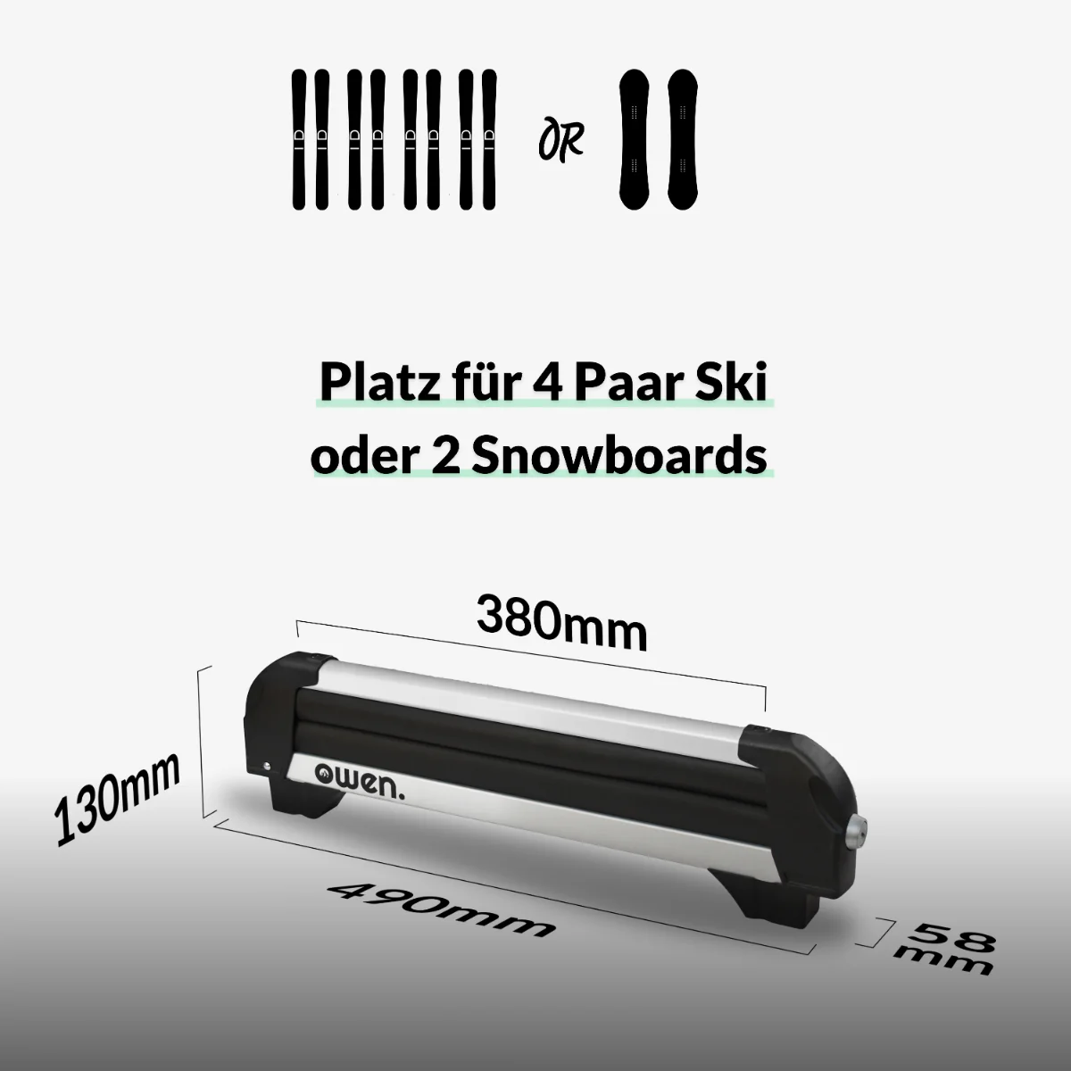 OWEN® Skiträger Basic (Silver Edition) - Image 5